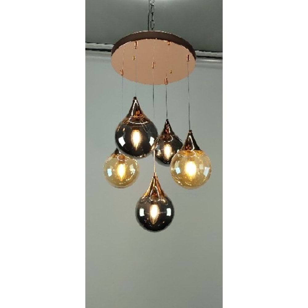 5 Lİ BEGONVİL AVİZE