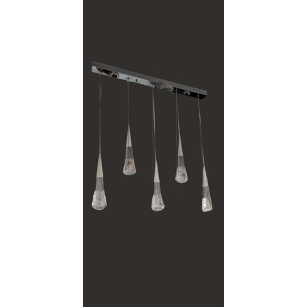 5 Lİ DALGA LED AVİZE MST